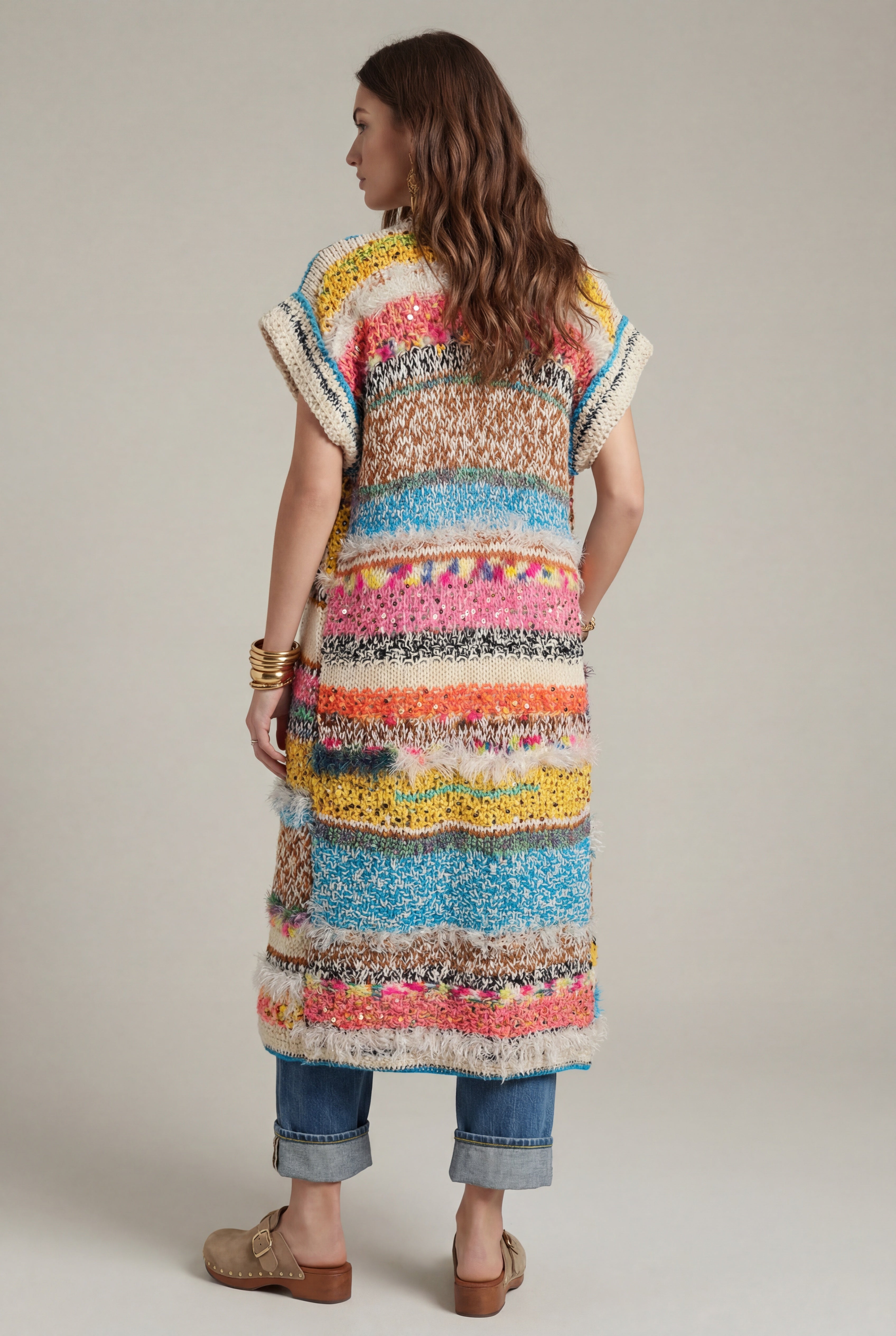 Kori sleeveless maxi cardigan