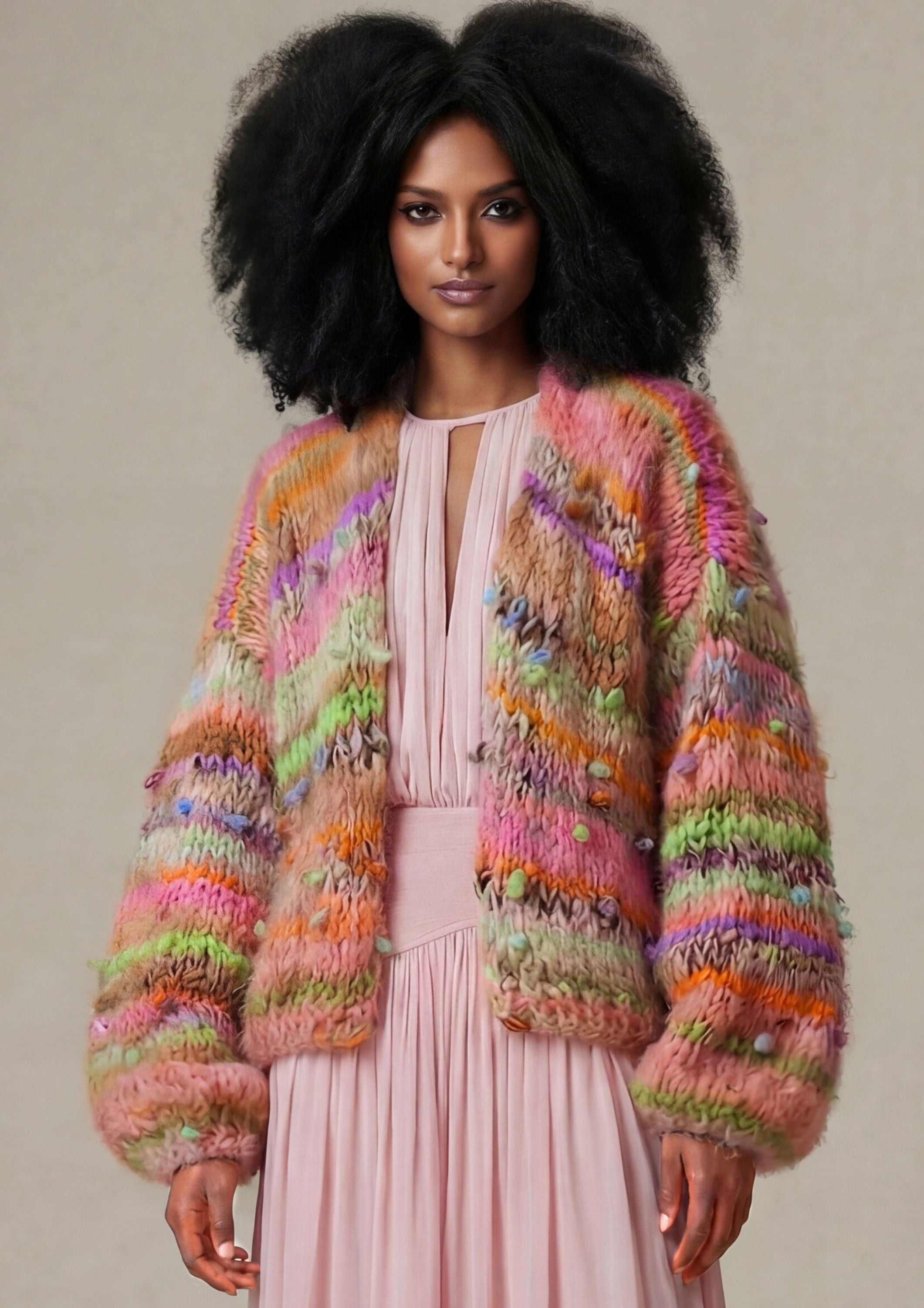 Gigi Cardigan Peach Confetti preorder