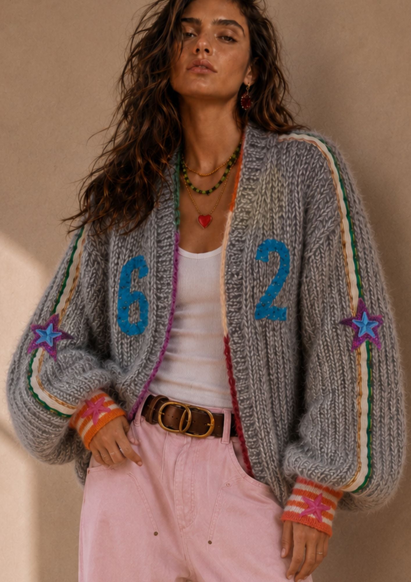 The Stardust 62 Cardigan grey