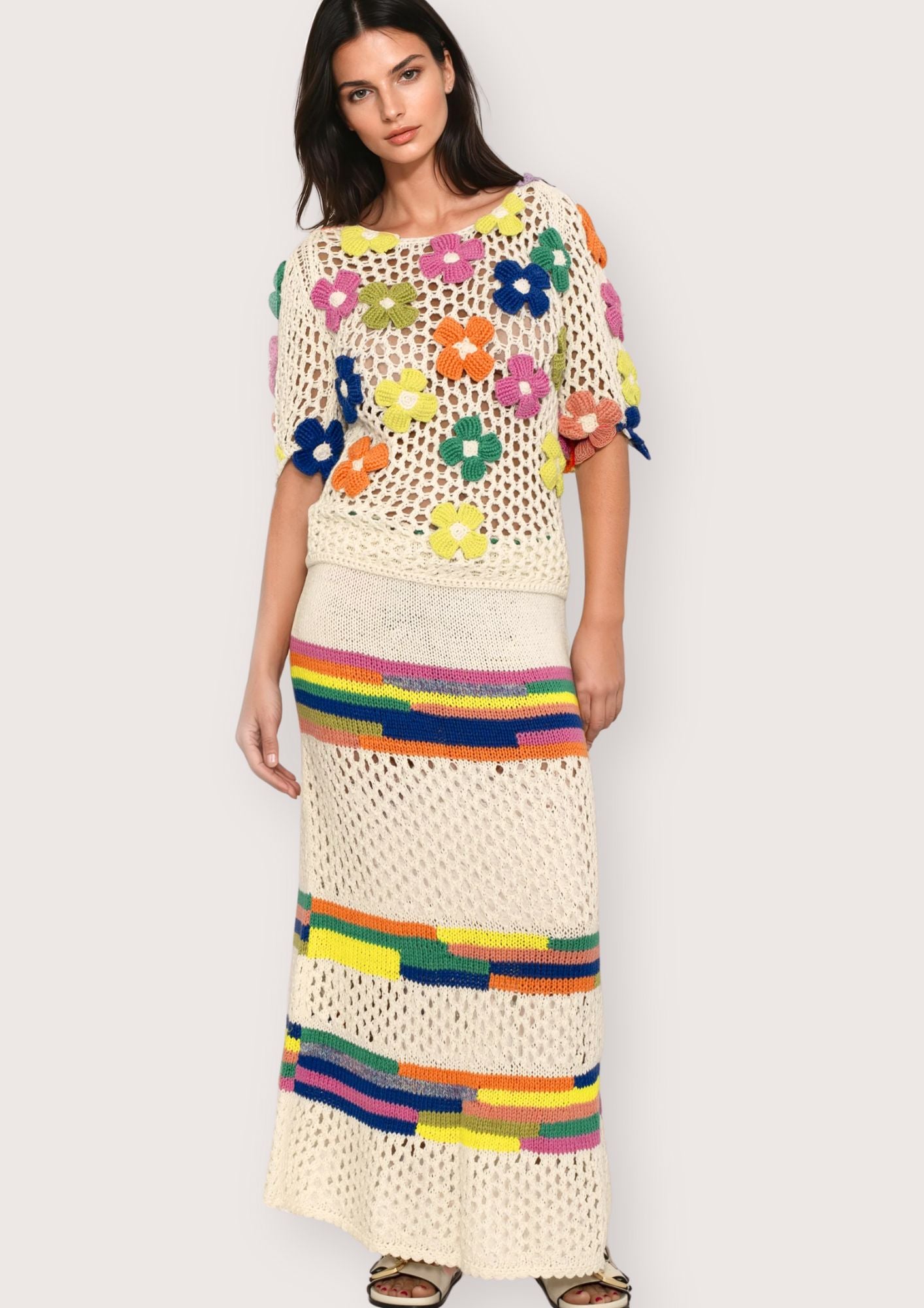 Flora Top & Skirt Set