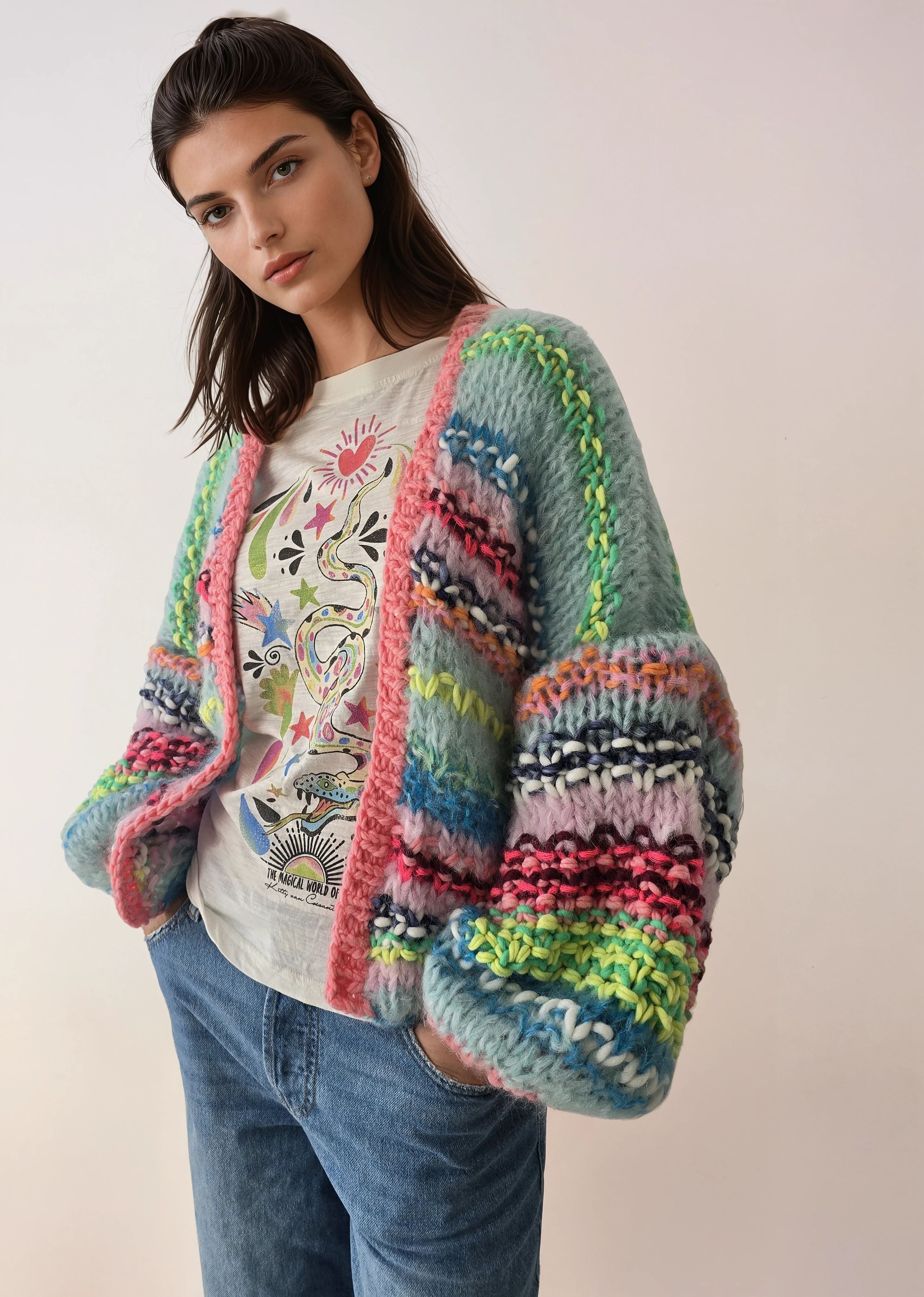 Cardigan Billie Electric Bloom pré-venda