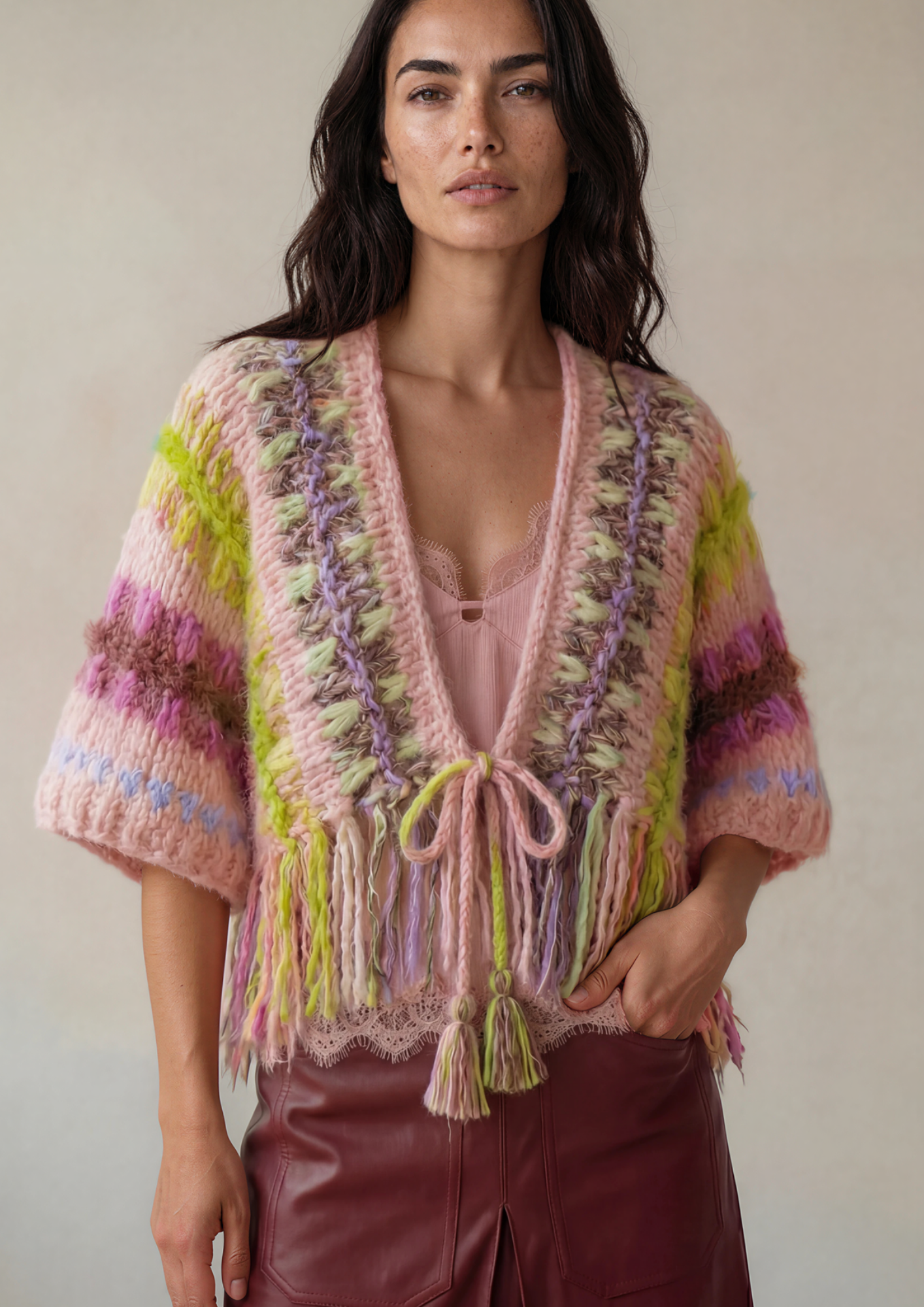 Kathy ponchero Blush Garden preorder
