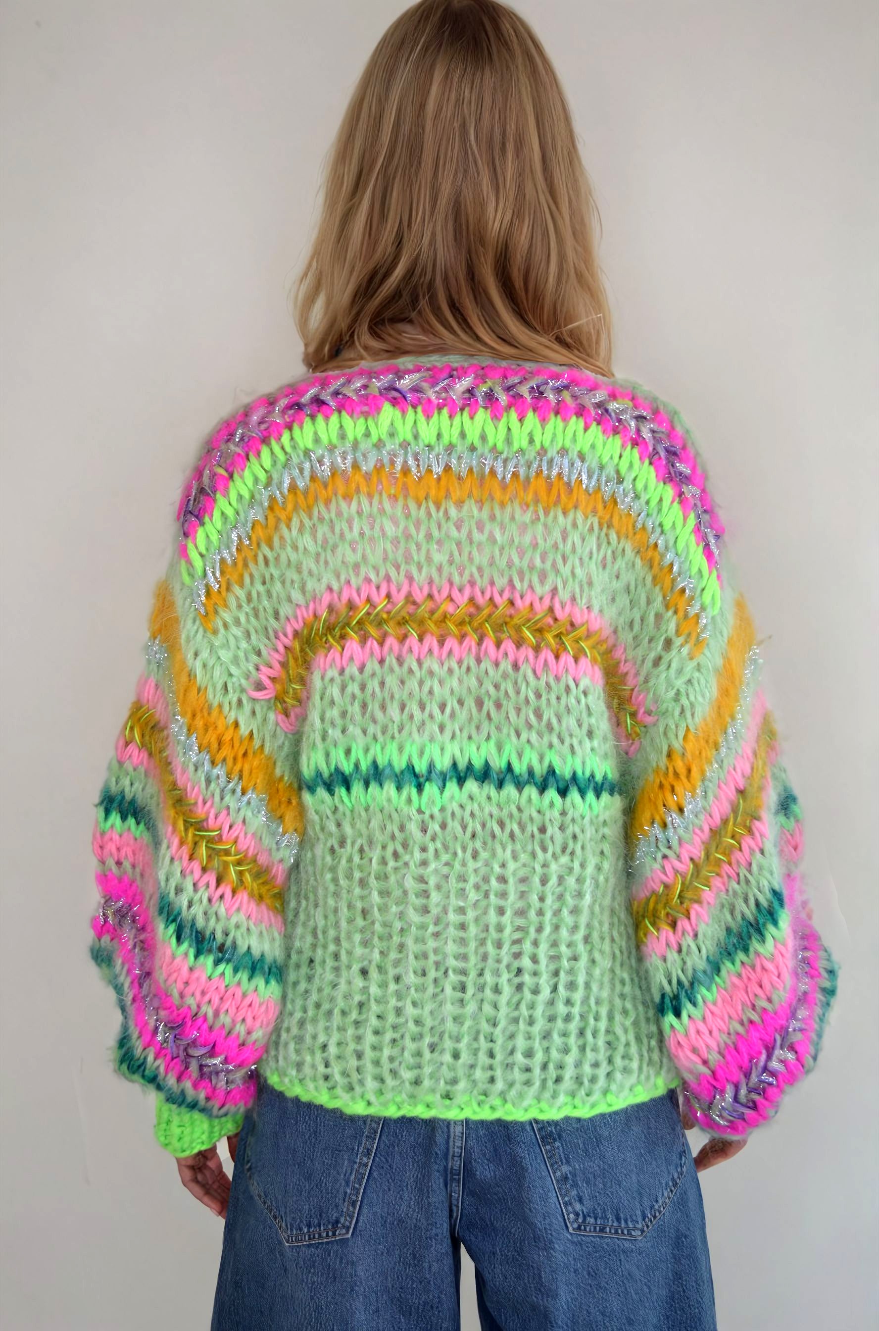 Handknitted sweater,colorful knitwear, handmade sweater, Handmade cardigan, Hnadknitted cardigan, Handcrocheted dress, colorful fashion