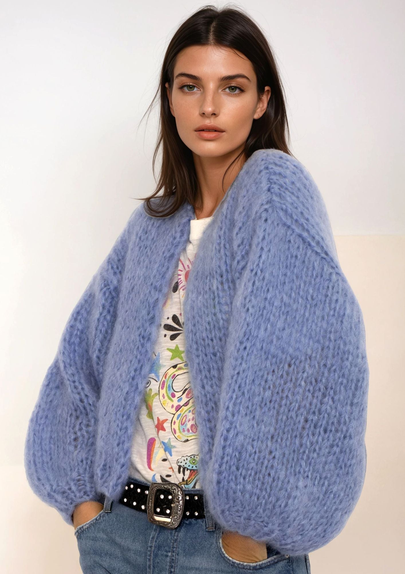 Taylor jacket in lavender blue