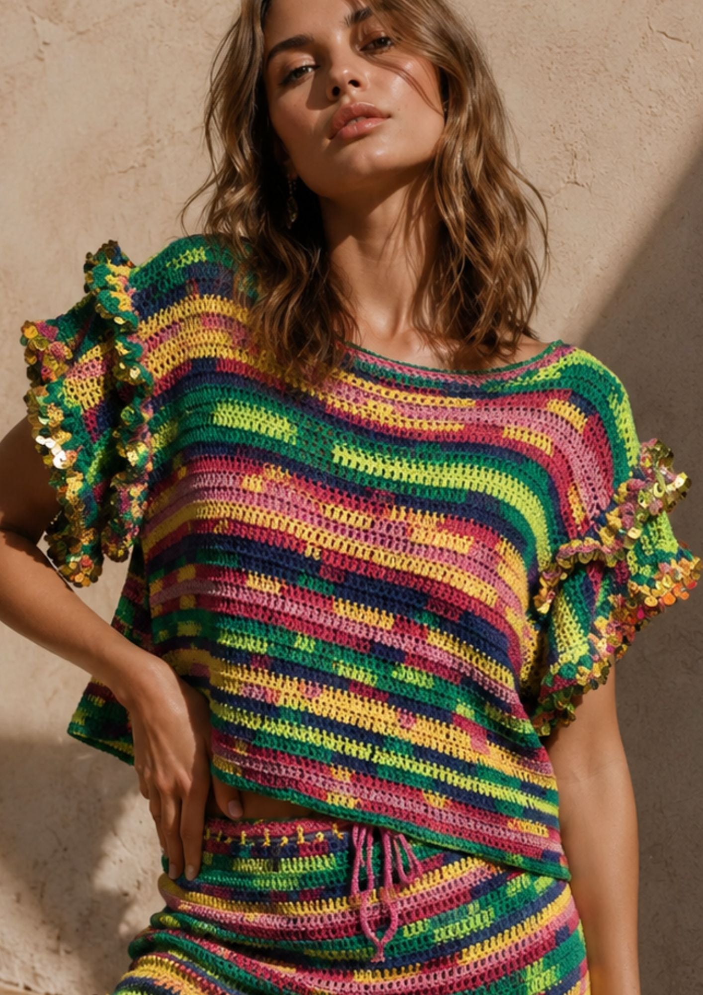 Top Clover multicolor llamativo
