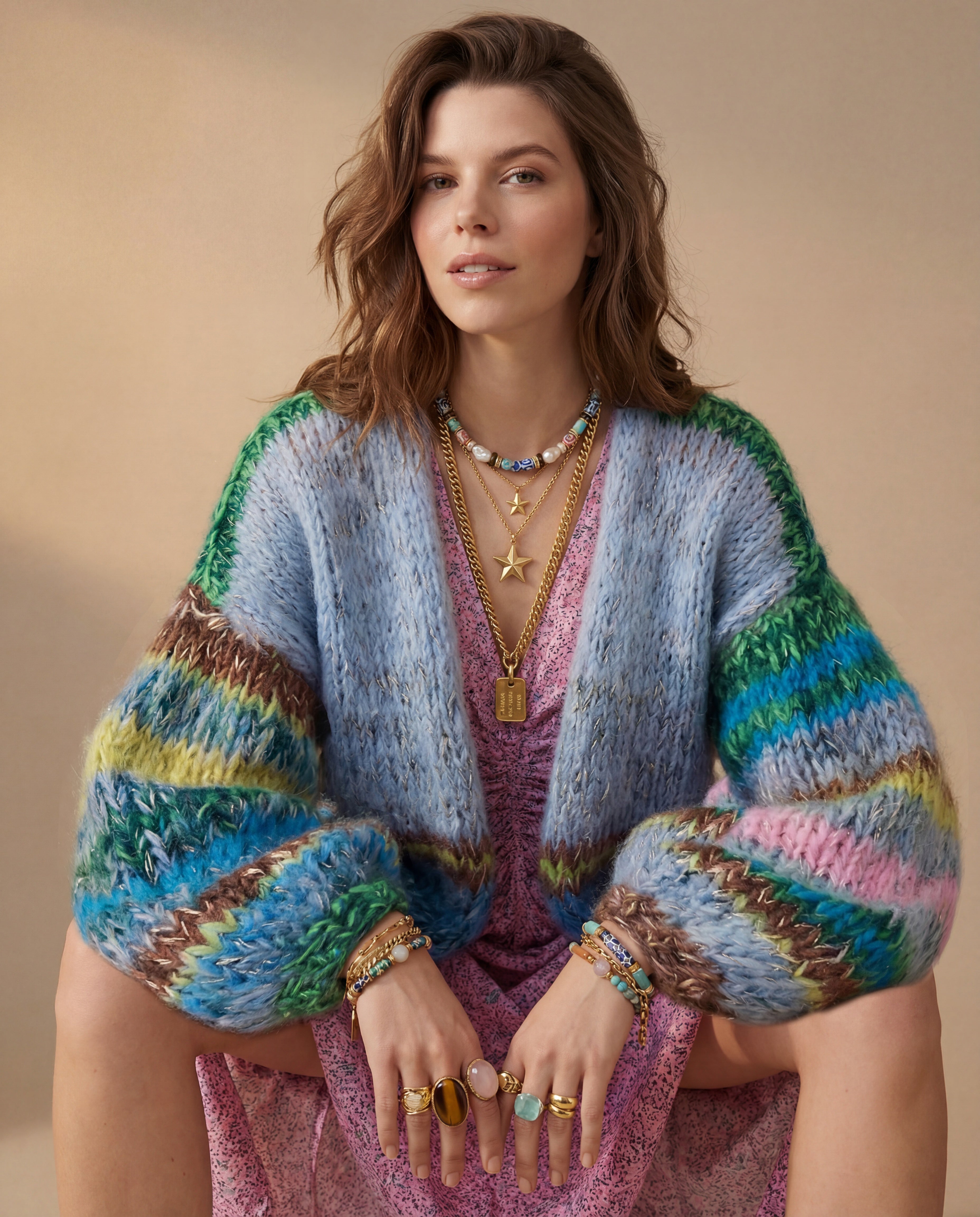 Biba Cardigan Andalusian fields