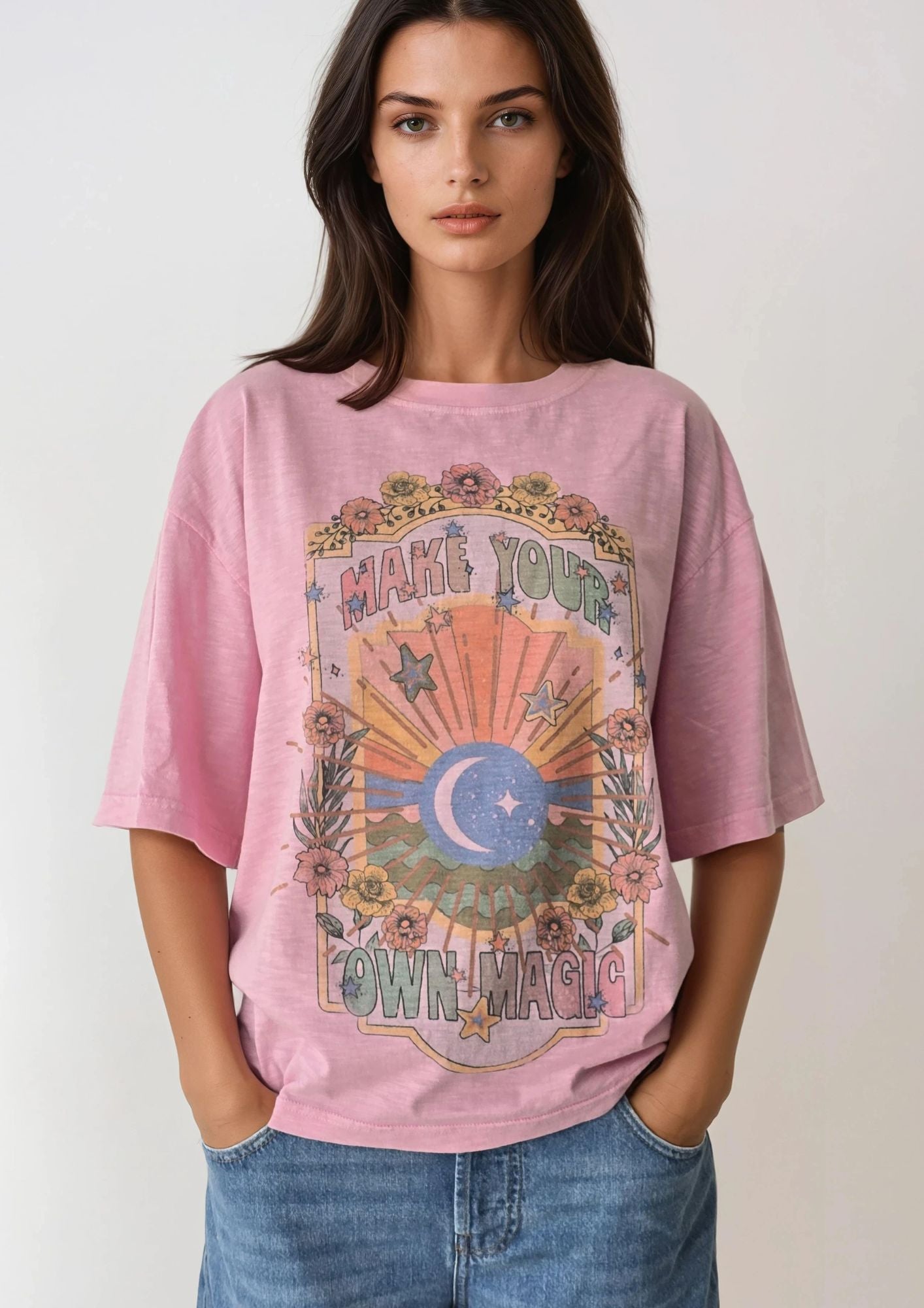 Make your own magic Tee pink