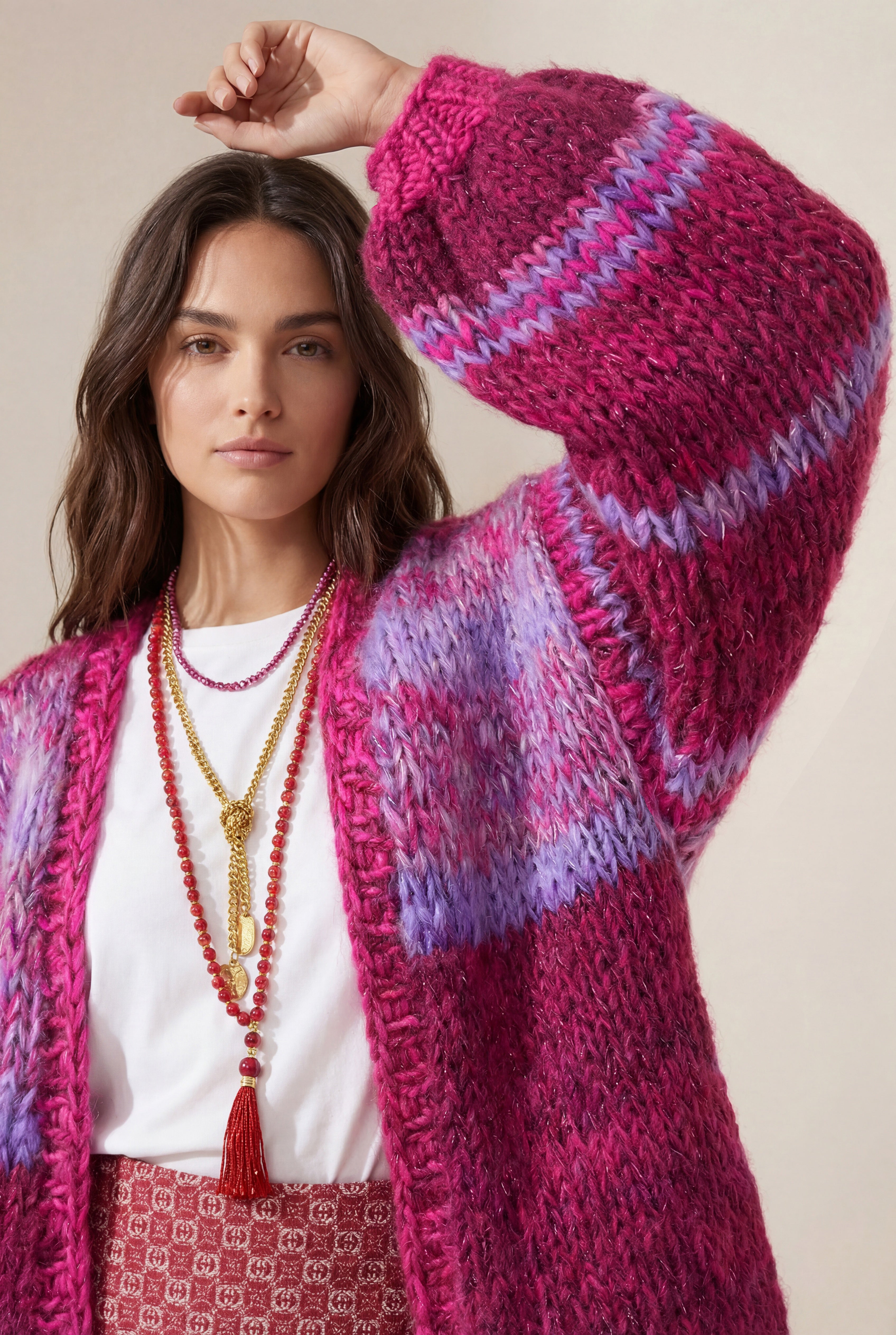 Biba cardigan Cherry Pepper