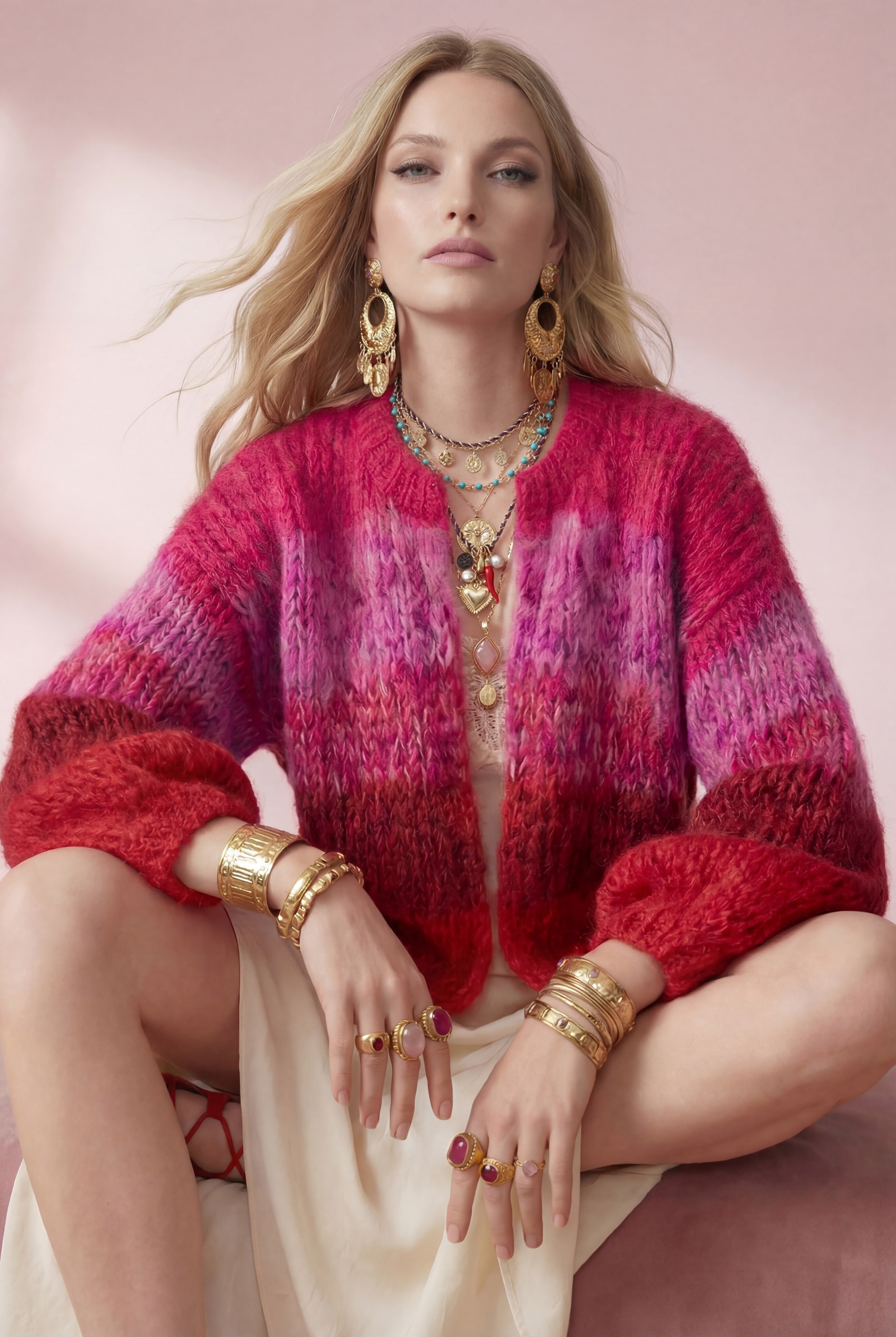 Moon jacket in Berry Heat