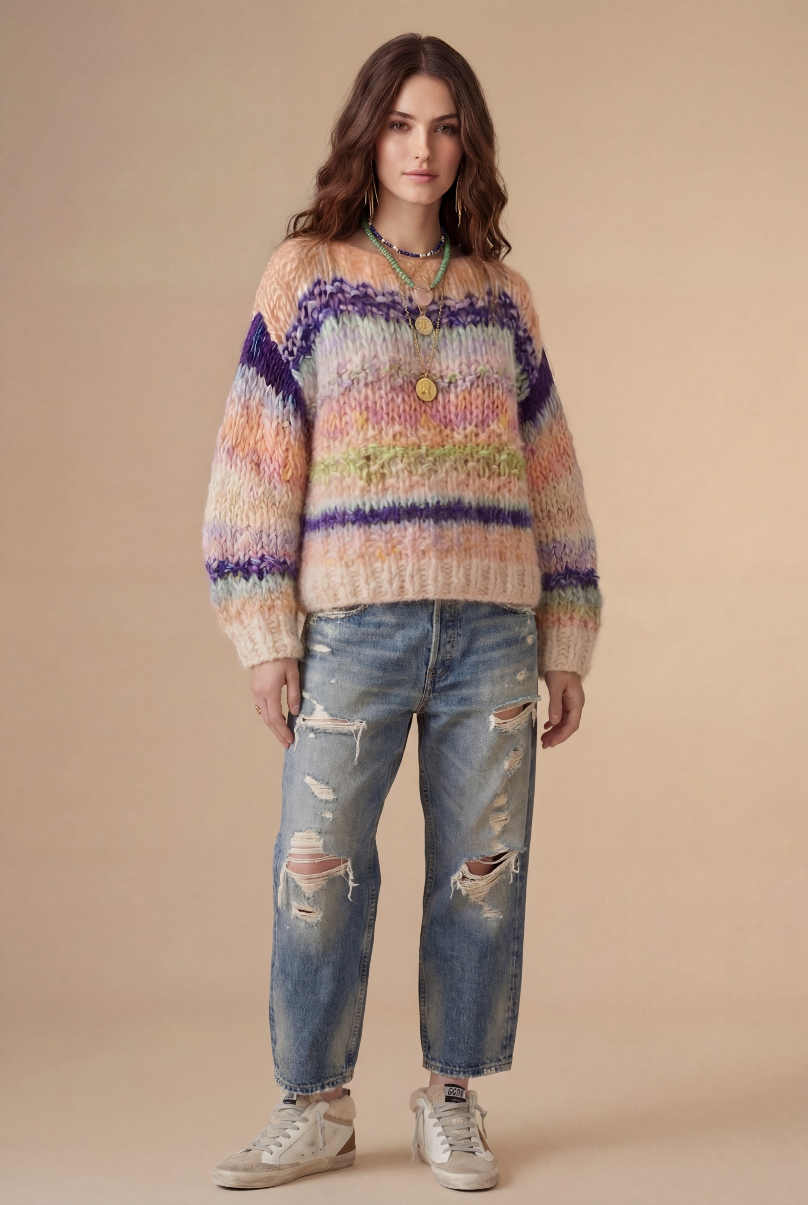 Nuka sweater electric peach