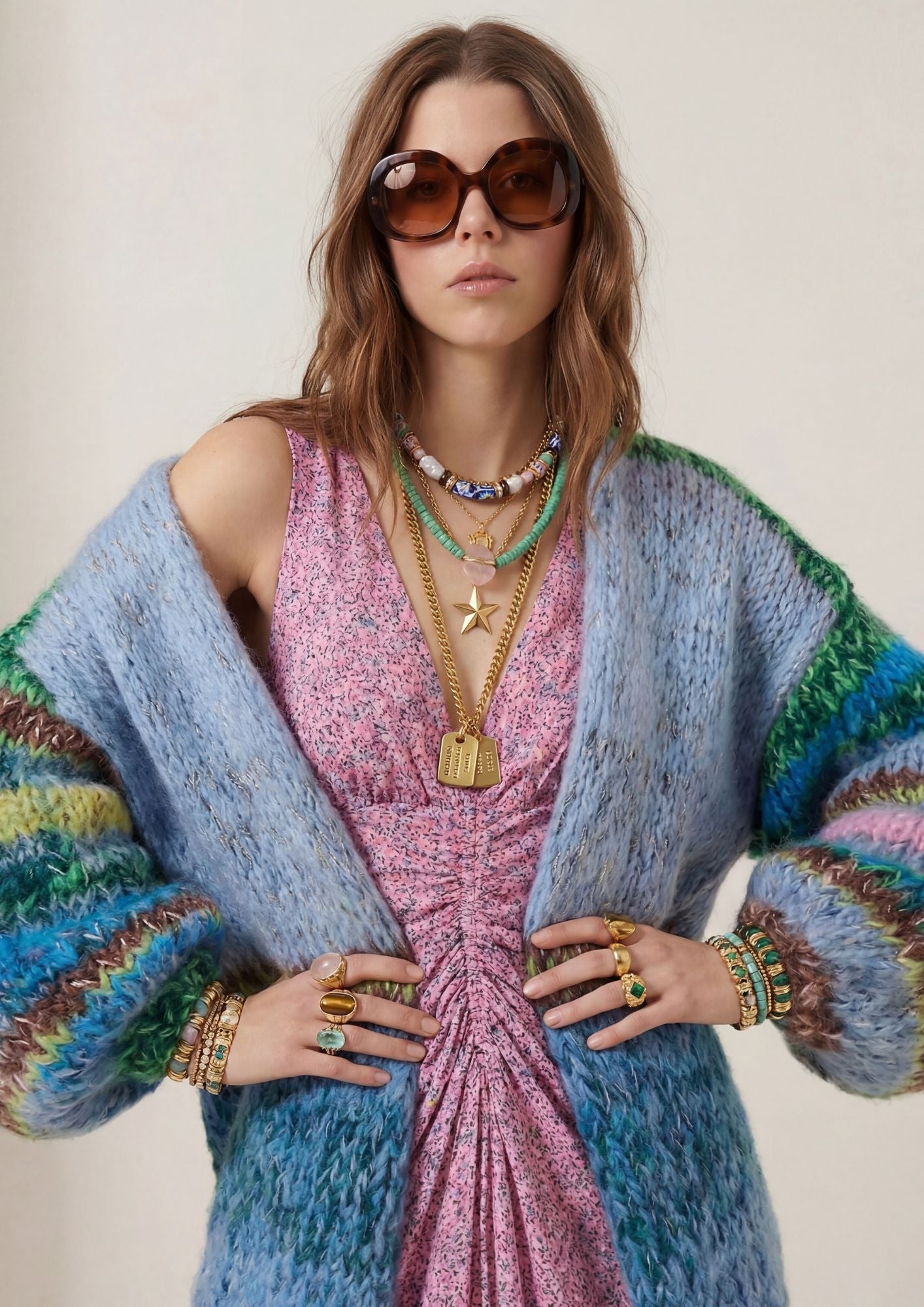 Biba Cardigan Andalusian fields