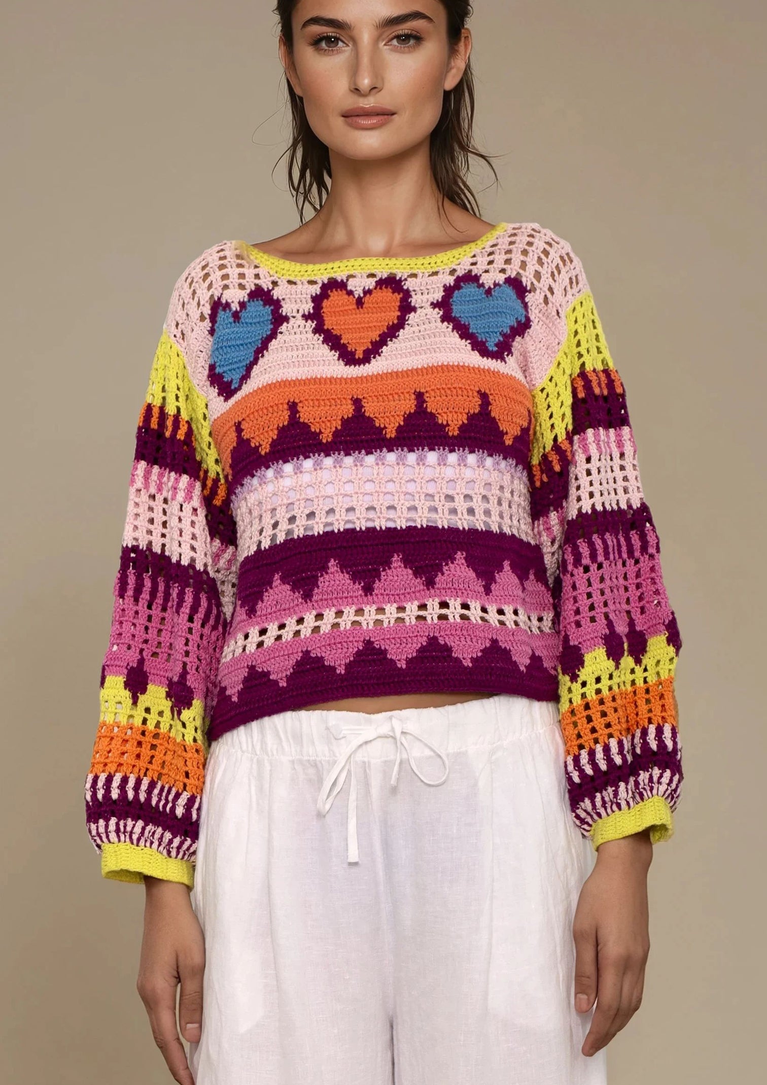 Trio of Love sweater bold
