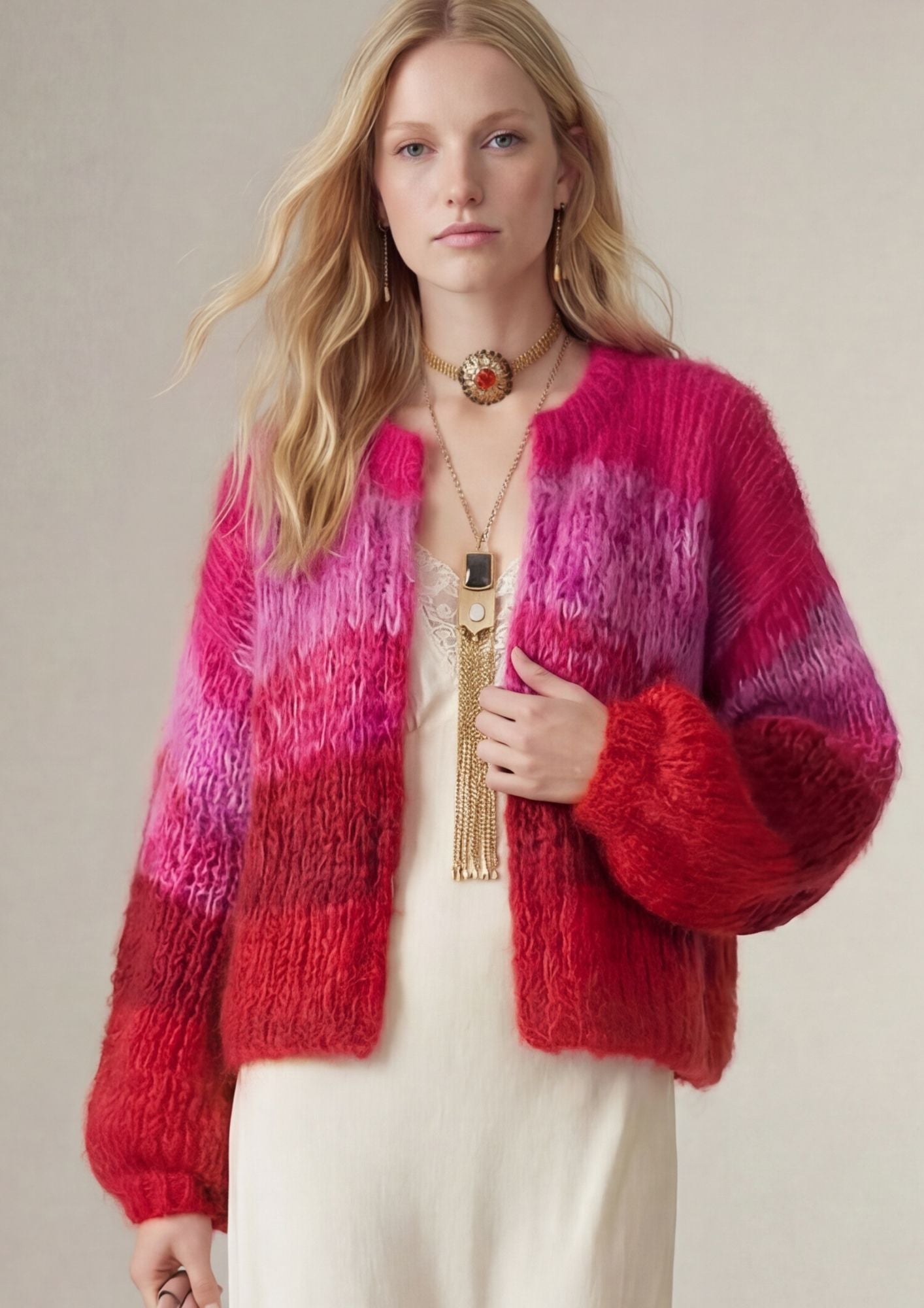 Moon jacket in Berry Heat