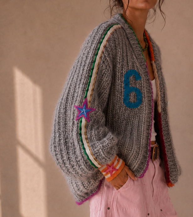 The Stardust 62 Cardigan grey