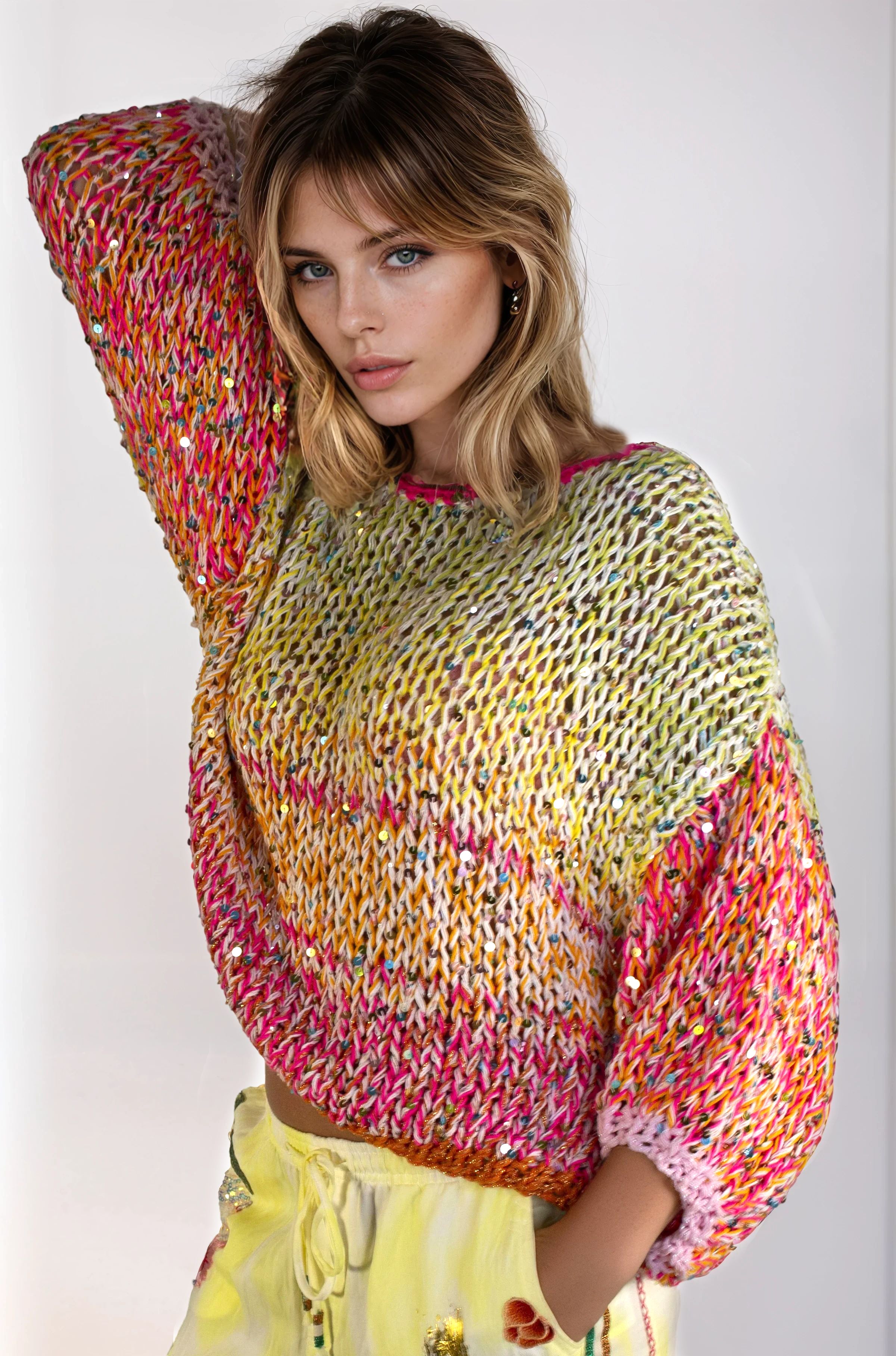Kalea sweater orange-yellow